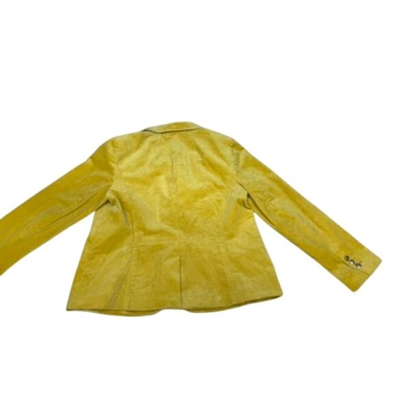 "Talbots" Mustard Womens Corduroy Blazer SZ-14 Gold Buttons Vented  PLZ READ!!!! - Picture 15 of 16